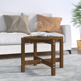 Coffee Table Honey brown Solid pine wood Medium Hardwoo...