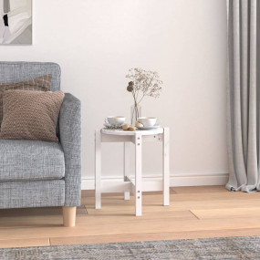 Coffee Table White Solid pine wood Durable Coffee Table...