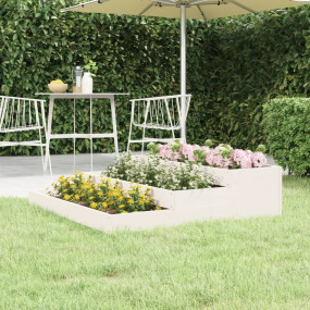 Planter White Solid pine wood Medium Decorative Inlays ...