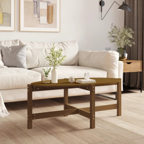 Coffee Table Honey brown Solid pine wood Medium Durable