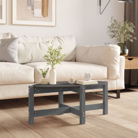 Coffee Table Grey Solid pine wood Medium Durable Coffee...