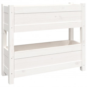 Planter White Solid pine wood Medium Decorative Inlays ...