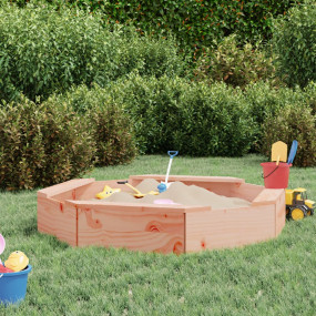 Sandbox Natural Wood Solid Douglas Fir wood Medium Dura...