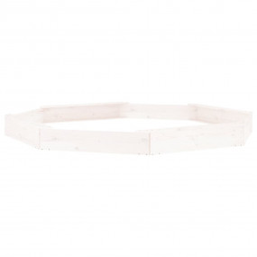 Sandbox White Solid pine wood Large Durable Sandpit Oct...