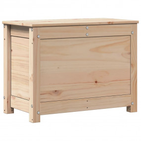 Storage Box Natural Pine Solid Pine Wood 23.6 x 12.6 x ...