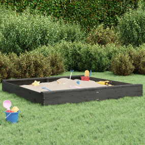 Sandbox Grey Solid Pine Wood Medium Adjustable Armrests...