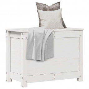 Storage Box White Solid Pine Wood Medium Storage Box