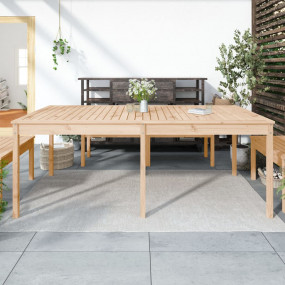 Garden Table Natural Wood Solid Pine Wood 80.1 x 39.4 x...