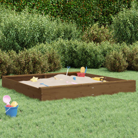 Sandbox Honey Brown Solid Pine Wood Large Breathable De...