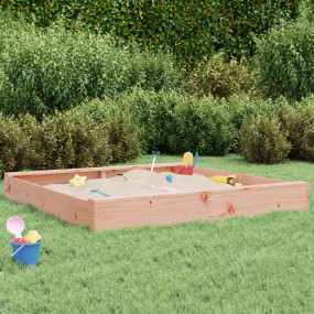 Sandbox Natural wood Solid Douglas wood 63.0 x 63.0 x 7...