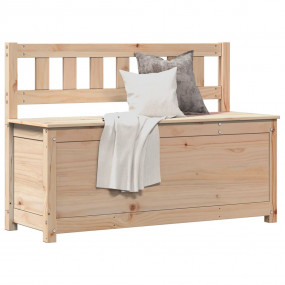 Bench Natural Pine Solid Pine Wood Medium Storage Bench