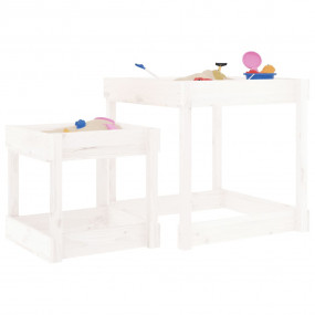 Imag:Sand Table White Solid pinewood Small to Medium Collapsible