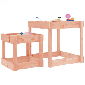 Imag:Sand Table Natural wood Solid Douglas wood Large and small