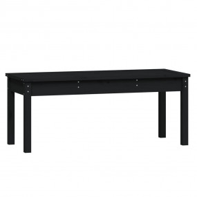 Garden Bench Black Solid pine wood Standard Seats Many