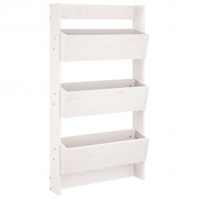 Wall Planter White Solid pine wood Wall mounting Wall P...