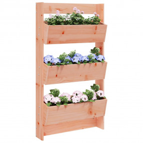 Wall Planter Natural Wood Solid Douglas Wood Medium Wal...
