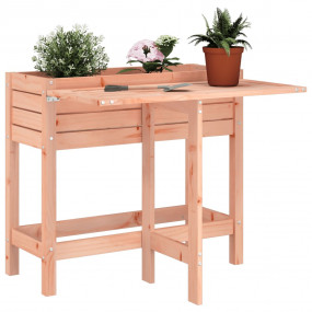 Garden Planter Natural Wood Solid Douglas Fir Wood Medi...