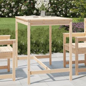 Garden Table Natural pine Solid pine wood Small Durable