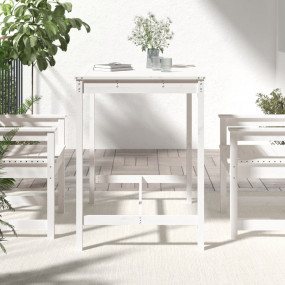 Garden Table White Solid pine wood Large Durable Picnic...