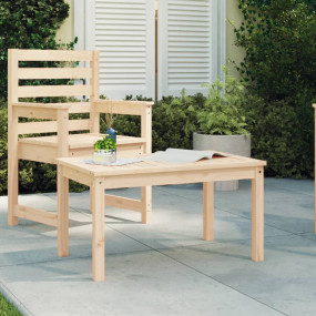 Garden Table Pine Solid Pine Wood Medium Durable Garden...