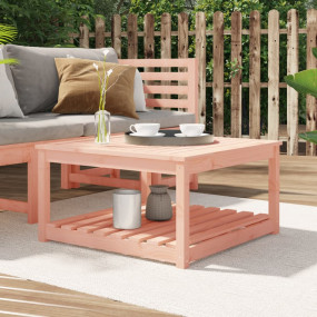 Garden Table Brown Solid Douglas Fir wood Medium Garden...