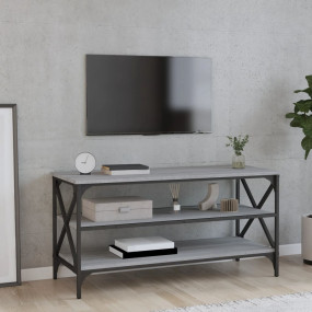 TV Cabinet Grey Sonoma Engineered wood, Iron Medium TV ...
