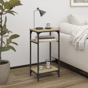 Side Table Sonoma Oak Engineered Wood, Steel Regular Si...