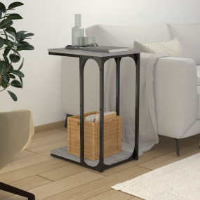 Side Table Grey Sonoma Engineered Wood, Steel Compact S...