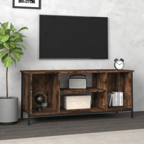 TV Cabinet Smoked Oak Engineered wood, steel 40.2 in wi...