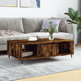 Coffee Table Smoked Oak Engineered wood and iron