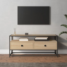 TV Cabinet Sonoma oak Engineered wood, steel Medium TV ...