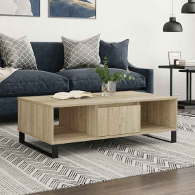 Coffee Table Sonoma Oak Engineered wood, Iron Medium Re...