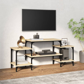TV Cabinet Sonoma oak Engineered wood, Steel Medium TV ...