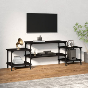 TV Cabinet Black Engineered wood 61.8 in x 13.8 in x 20...
