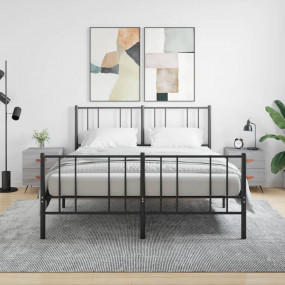 Bedside Cabinet Set of 2 Grey Sonoma