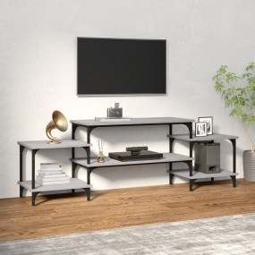 TV Cabinet Grey Sonoma Engineered wood Medium Adjustabl...