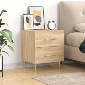 Bedside Cabinet Sonoma oak Engineered wood, iron Medium...