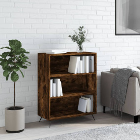 Bookcase Smoked Oak Engineered wood, metal 27.4x12.8x35...