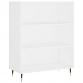 Bookcase White Engineered wood 27.4 x 12.8 x 35.4 in