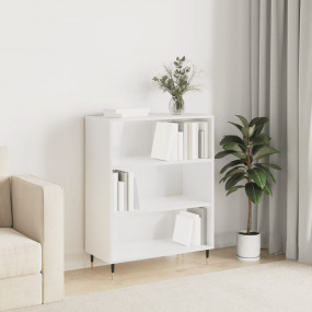 Bookcase High gloss white Engineered wood, metal