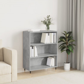 Bookcase Concrete Grey Engineered wood, Metal Medium Bo...