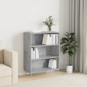 Bookcase Concrete grey Engineered wood Medium Bookcase