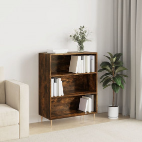 Bookcase Smoked Oak Engineered wood, metal Medium Bookc...