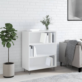 Bookcase White Engineered wood Medium Bookcase Rectangu...