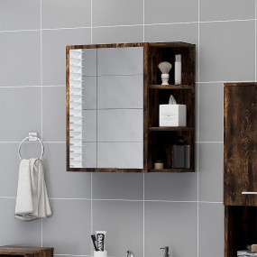 Mirror Cabinet Smoked oak Engineered wood, acrylic Medi...