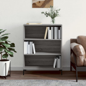 Bookcase Grey Sonoma Engineered Wood & Metal Medium Boo...