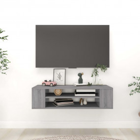 TV Cabinet Gray Sonoma Engineered Wood Compact TV Cabin...