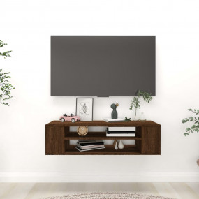 TV Cabinet Brown Oak Engineered wood 39.4x11.8x10.4 in