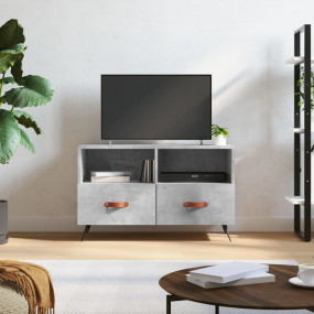 TV Cabinet Concrete gray Engineered wood and iron