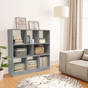 Book Cabinet Grey Sonoma Engineered Wood Large Book Cab...